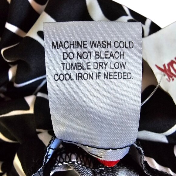 J F W Just for Women Tube Dress Black White Ruched Animal Print Size 2x Stretchy - Picture 4 of 6